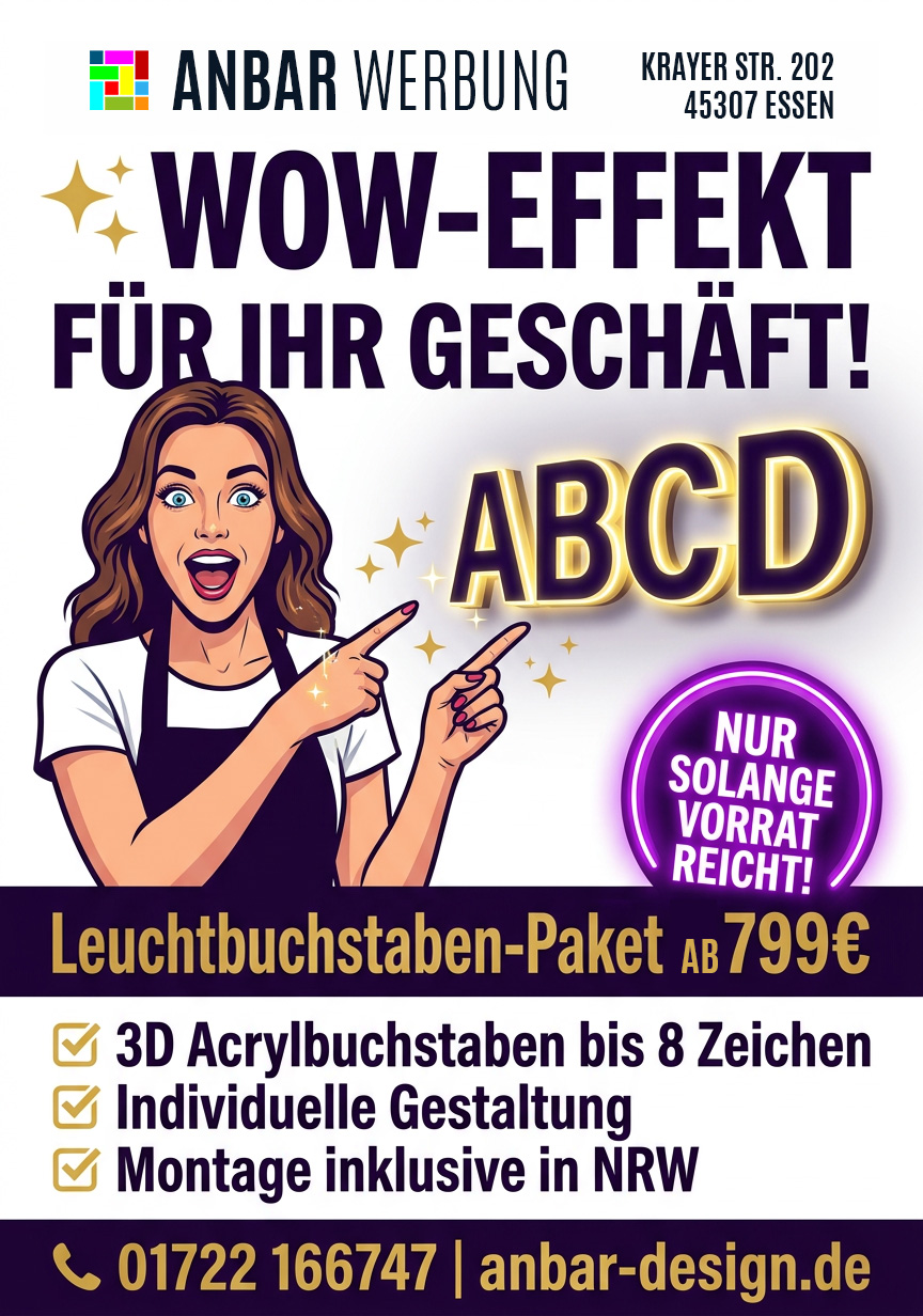 Leuchtbuchstaben-Paket
